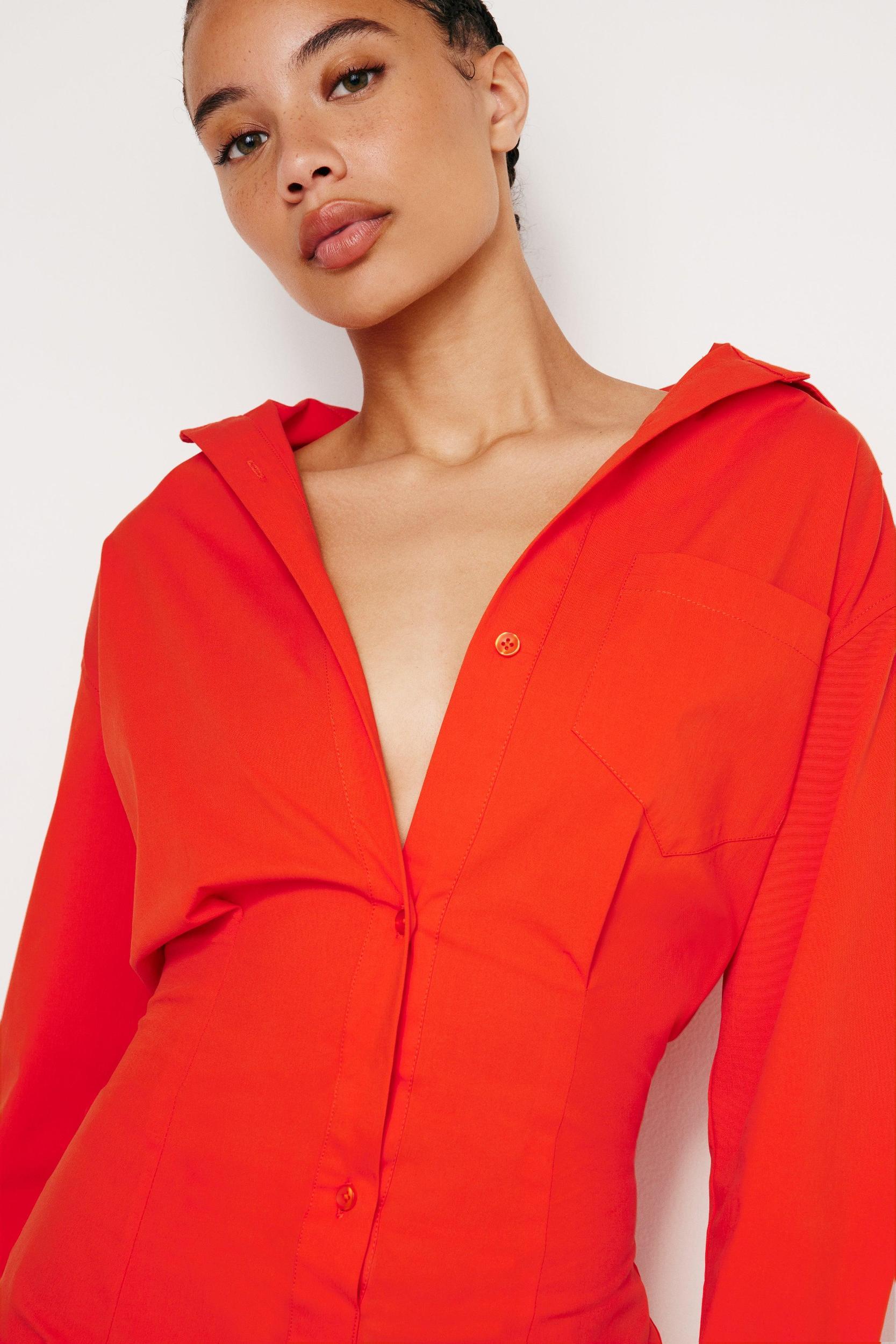 POPLIN SHIRT DRESS | ROMA002 Product Image