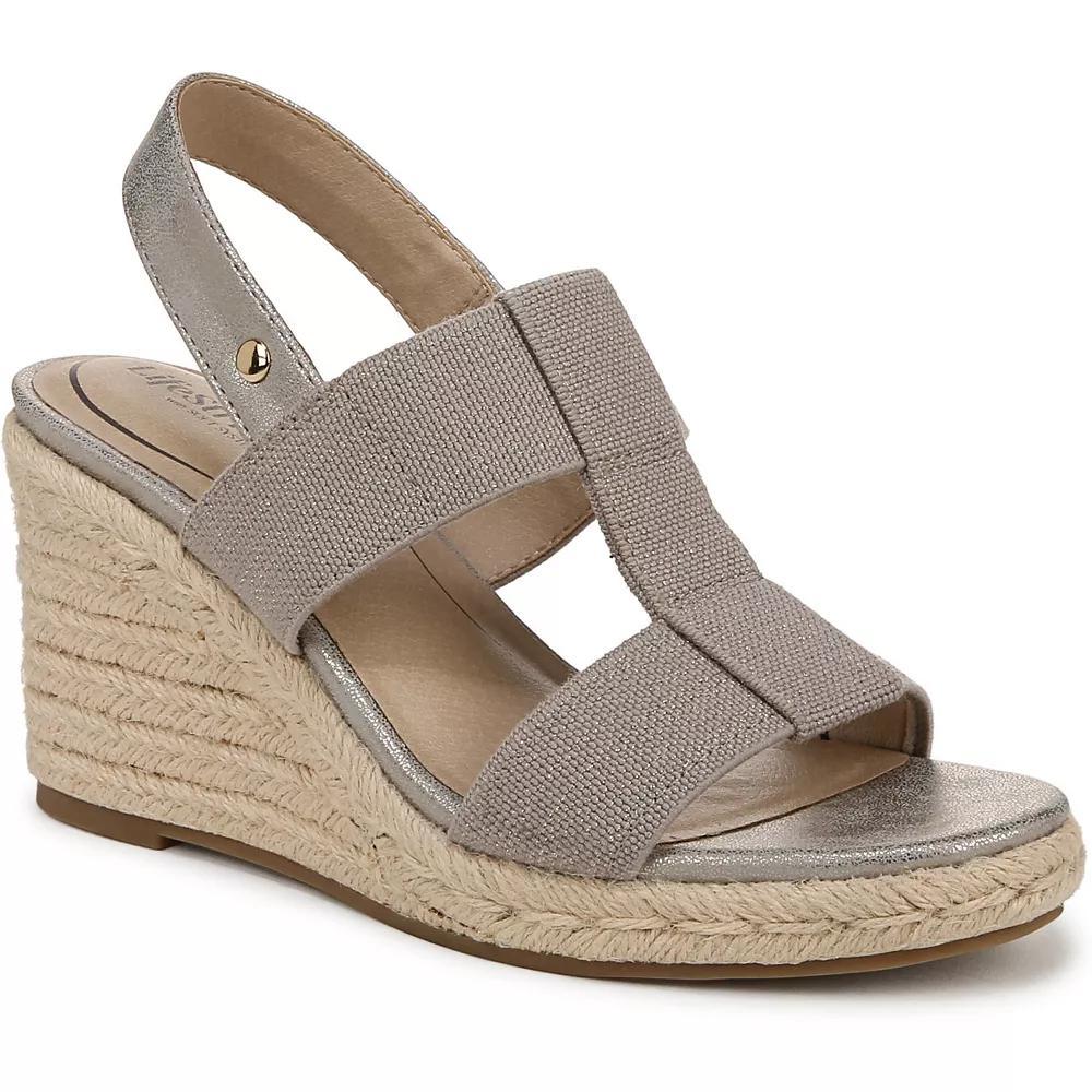 LifeStride Tallulah Women's Espadrille Wedge Sandals, Size: 9.5, Brown Product Image