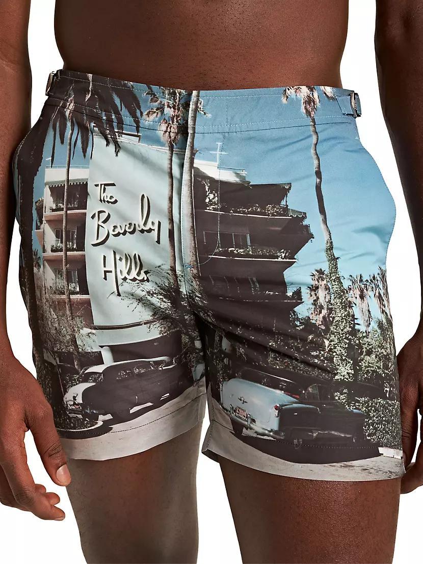 Mens Slim Aarons Photographic Bulldog Swim Shorts Product Image