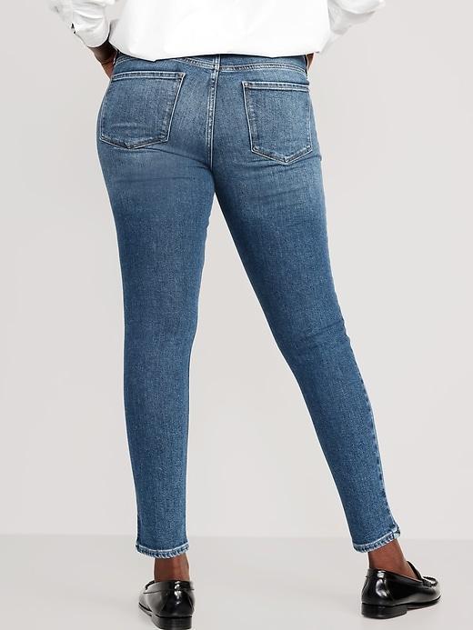 Mid-Rise Rockstar Super-Skinny Ankle Jeans Product Image