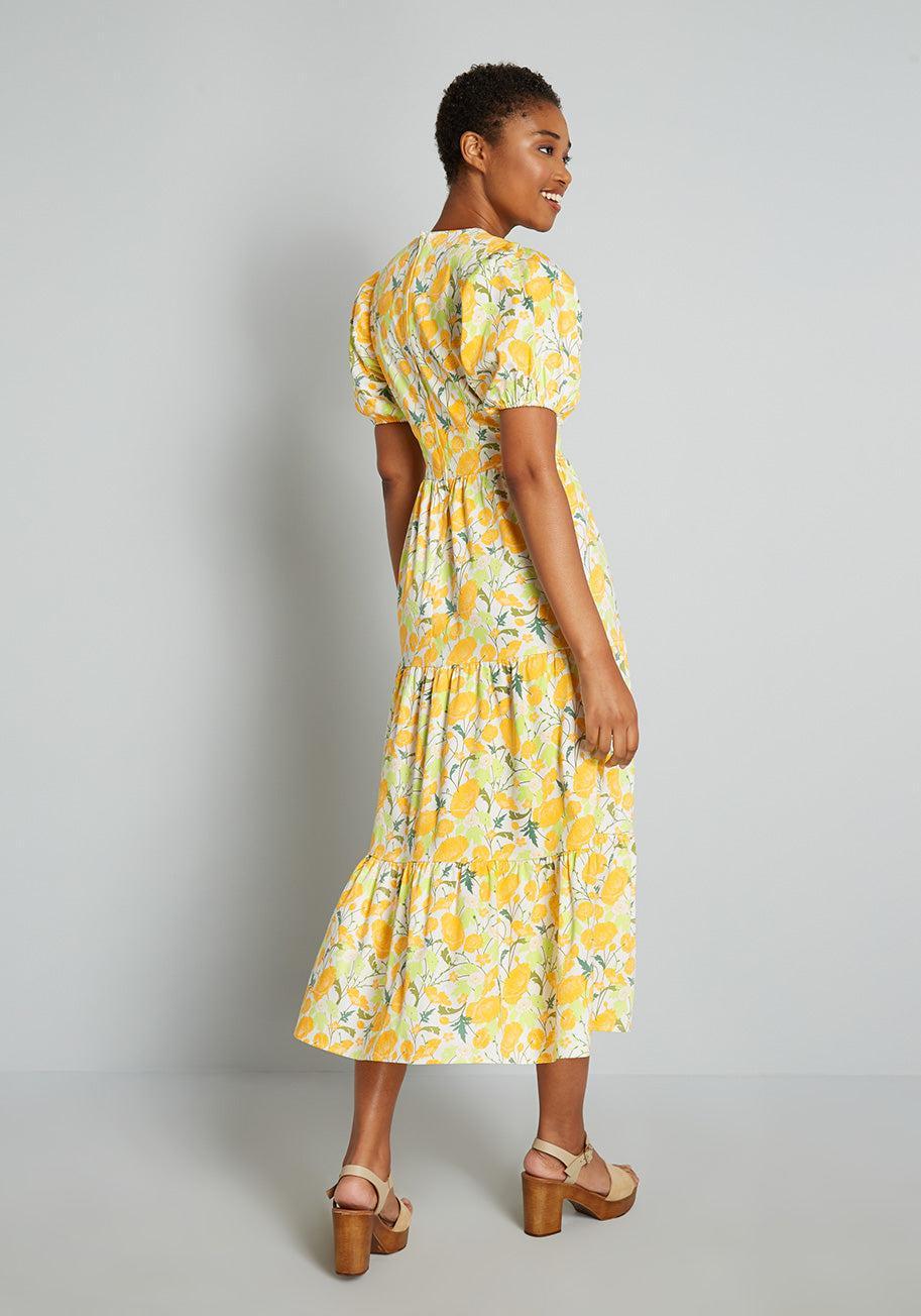Beaming Like the Sun Midi Dress Product Image