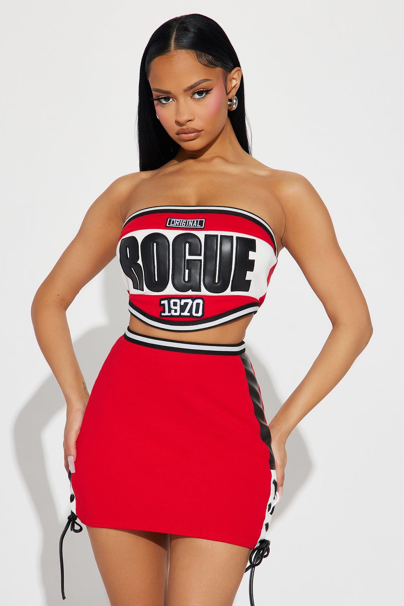 Rogue League Skirt Set - Red Product Image