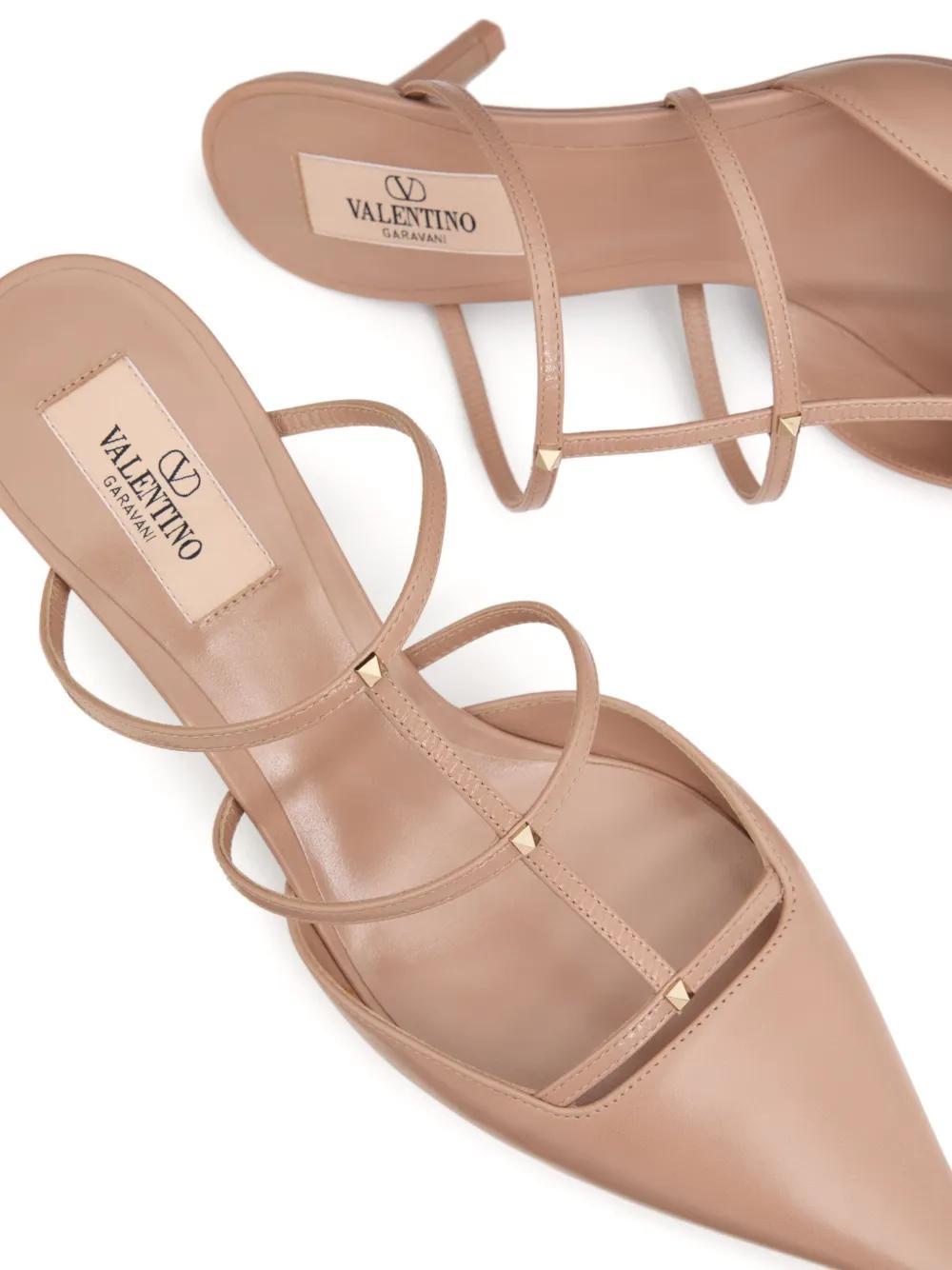 Rockstud Wispy 60mm leather mules Product Image