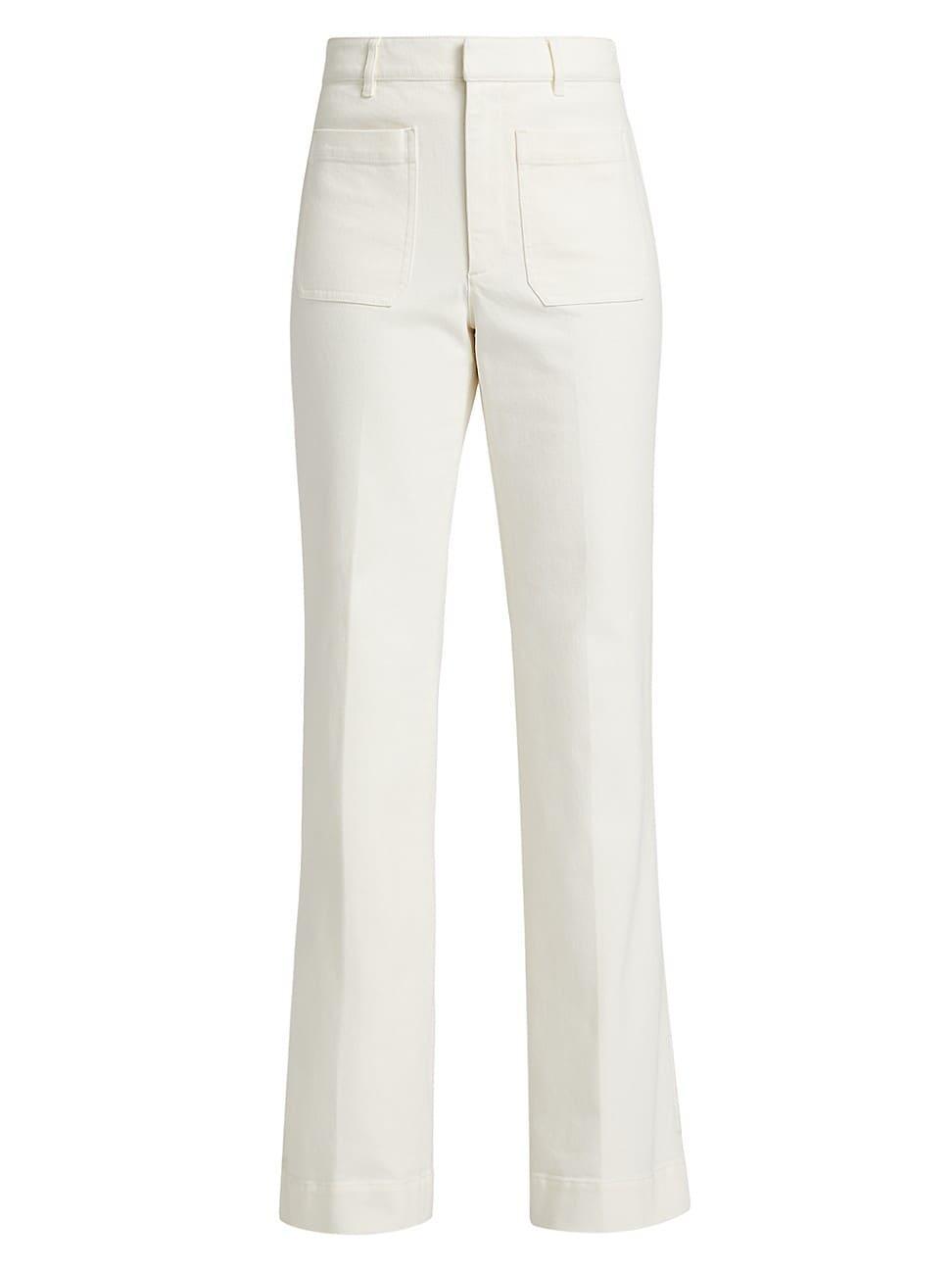 Womens Nicole Stretch-Twill Flare Pants Product Image