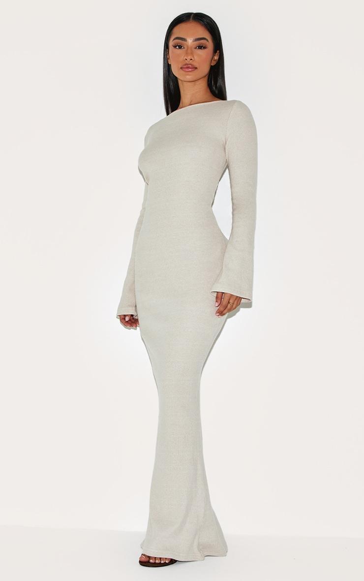 Petite Stone Ribbed Maxi Dress Product Image