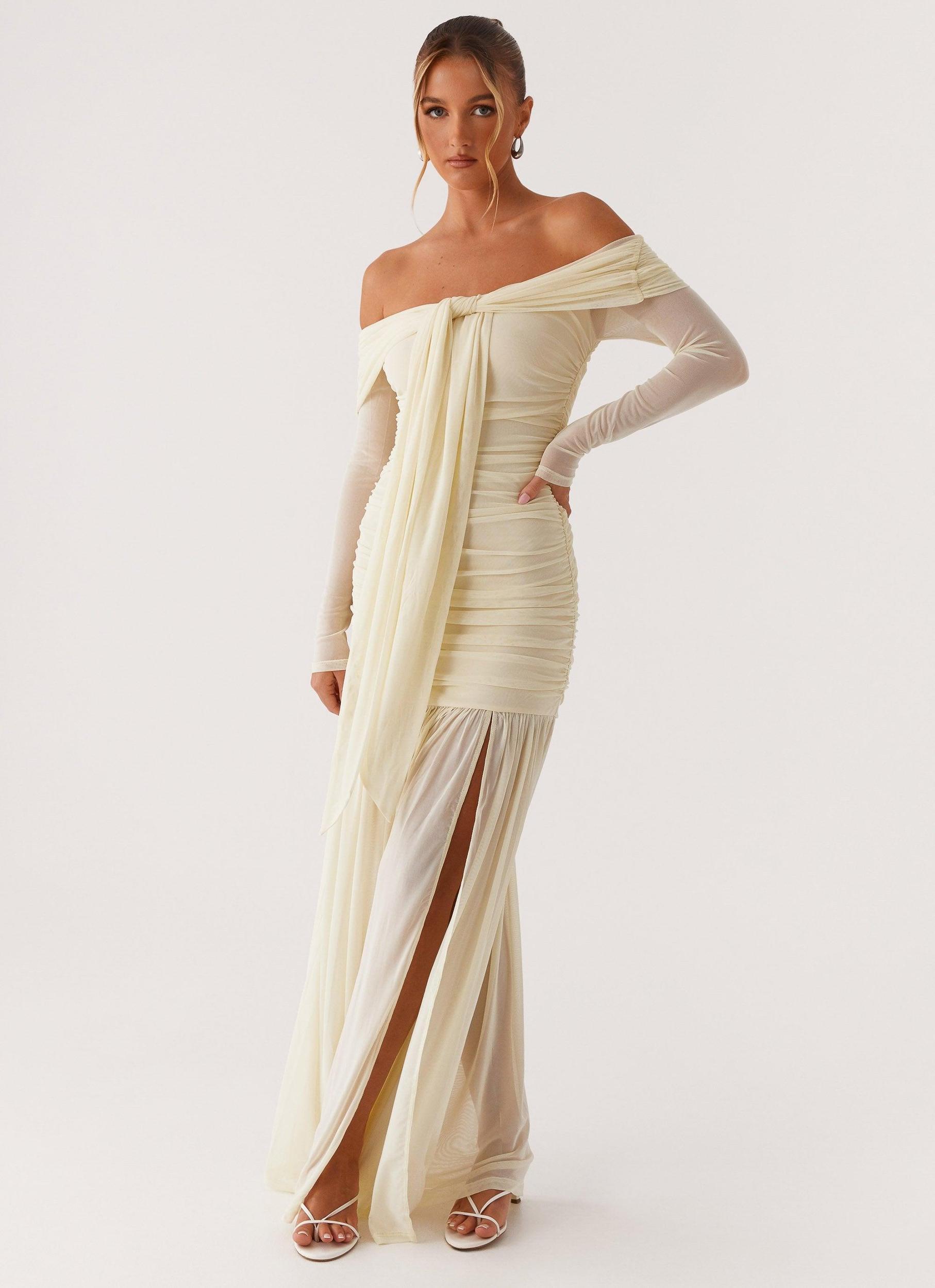 Ginny Maxi Dress - Yellow Product Image