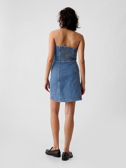 Strapless Denim Mini Dress Product Image