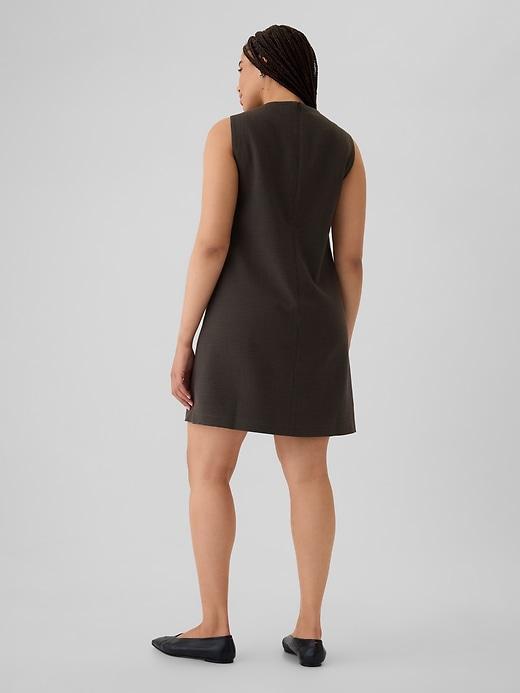 Vegan Leather Mini Shift Dress Product Image