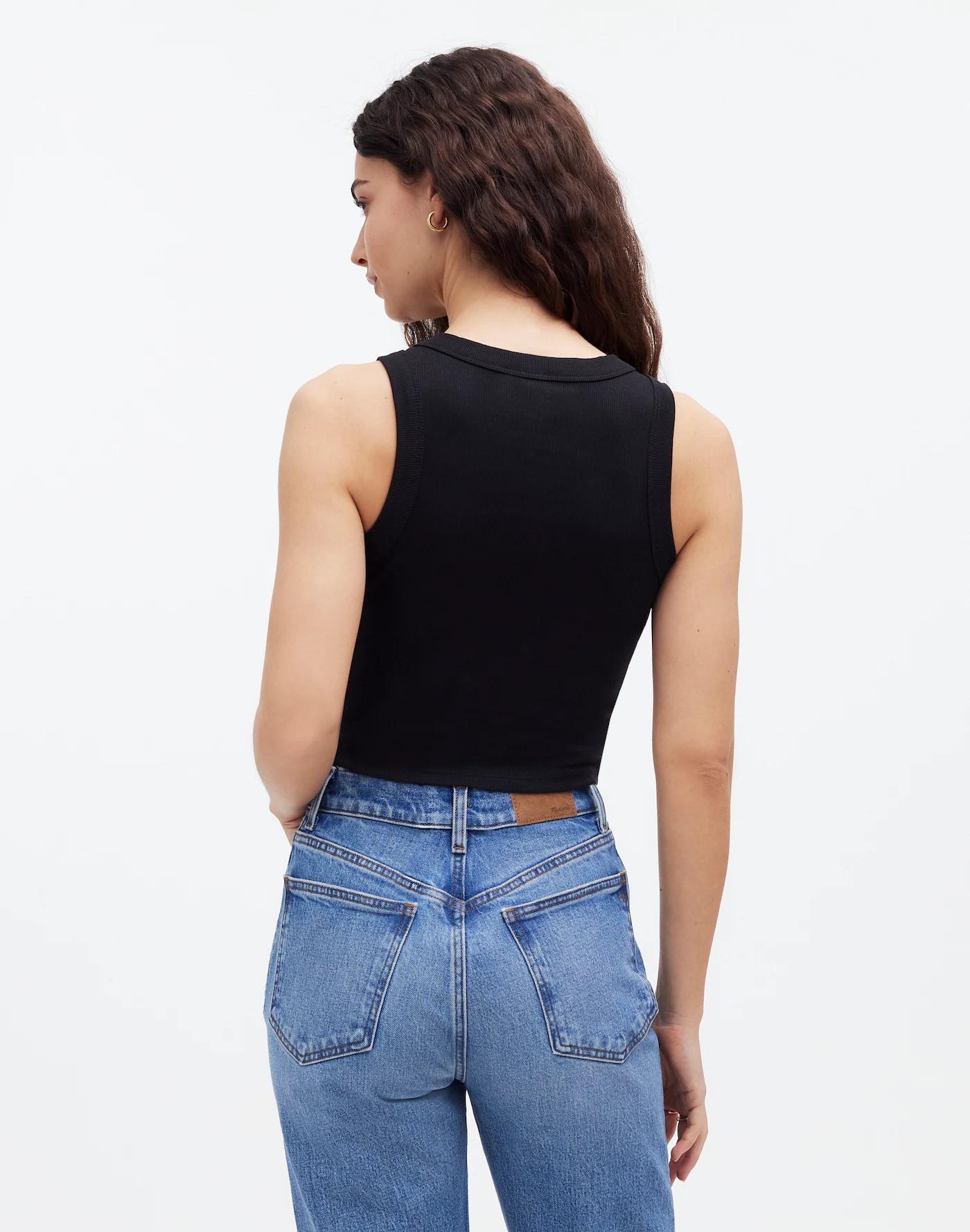 Supima® Rib Crop Tank Product Image