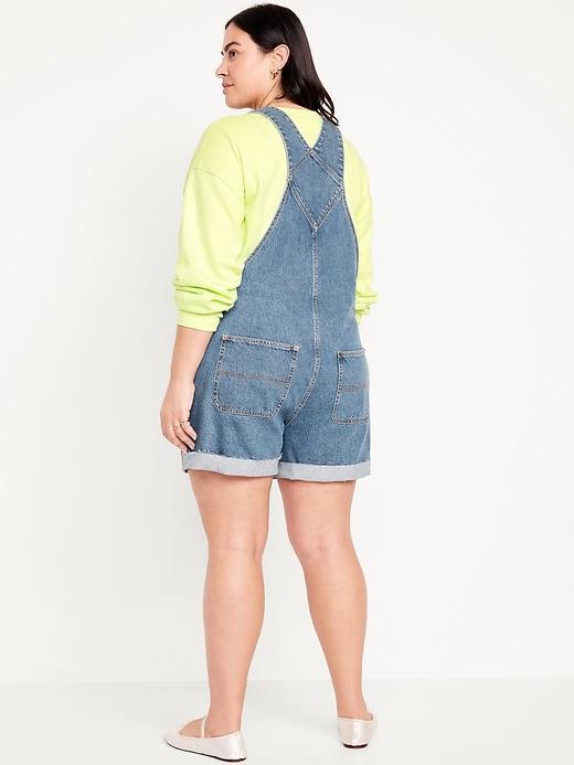 Slouchy Jean Shortalls -- 3.5-inch inseam Product Image