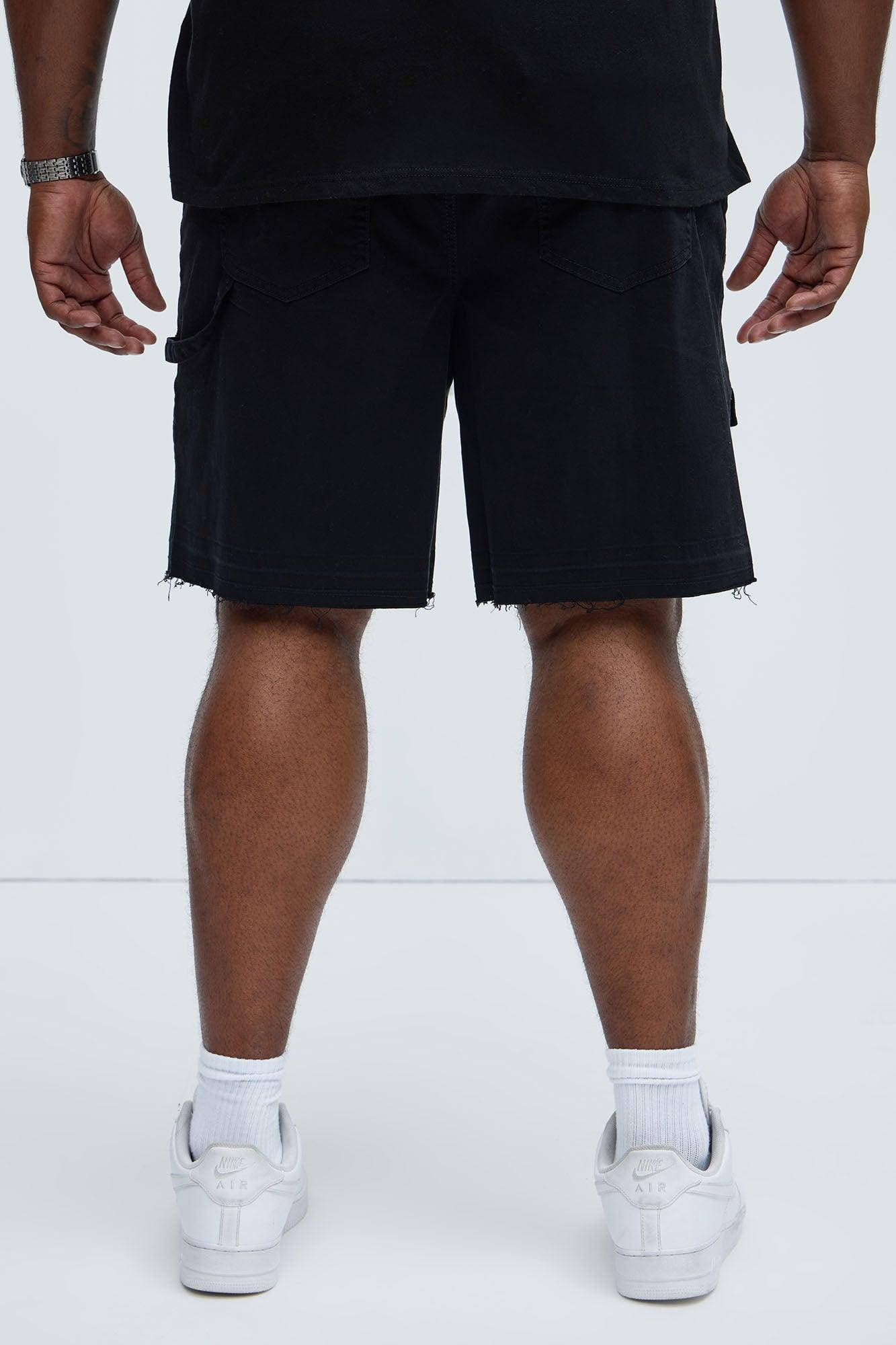 Marcus Cargo Relaxed Shorts - Black Product Image