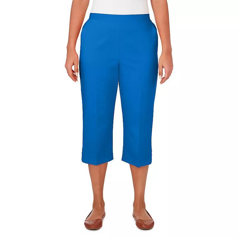 Alfred Dunner Womens Neptune Beach Pull-On Beach Capri Pants Product Image