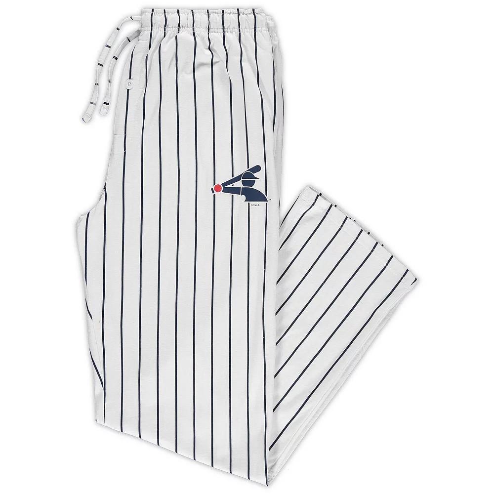Men's Concepts Sport White/Black Chicago White Sox Big & Tall Pinstripe Sleep Pants, Size: 5XB Product Image