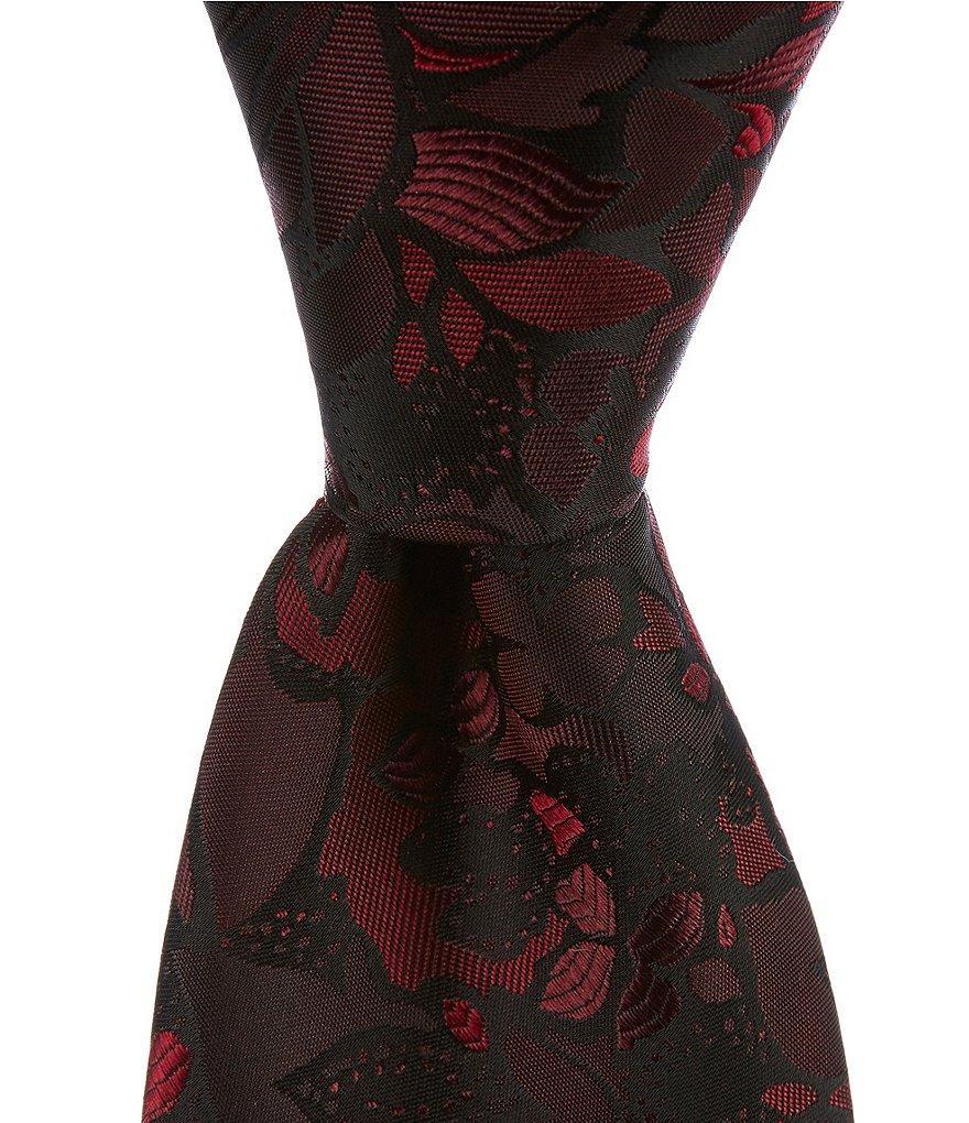 Murano Stamped Flower 3 1/8#double; Silk Blend Tie Product Image