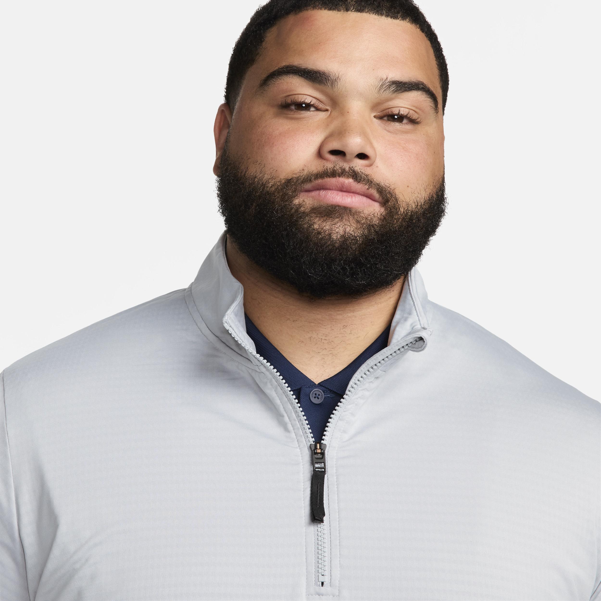 Men's Nike Victory Dri-FIT Half-Zip Golf Top, Size: Small, Light Gray Product Image