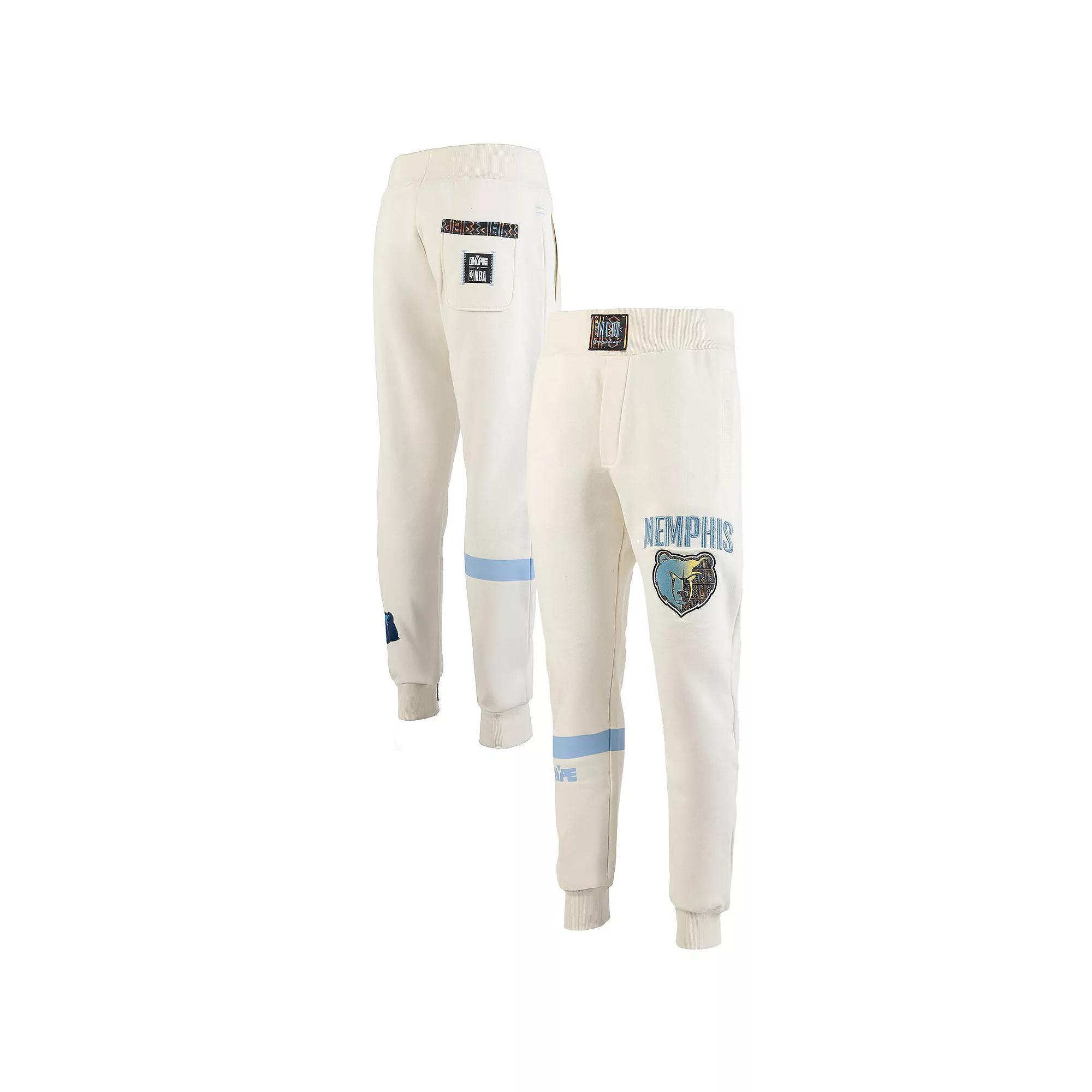 Men's NBA x Two Hype  Cream Memphis Grizzlies Culture & Hoops Collection Premium Jogger Pants, Size: 2XL, Grz Beige Product Image