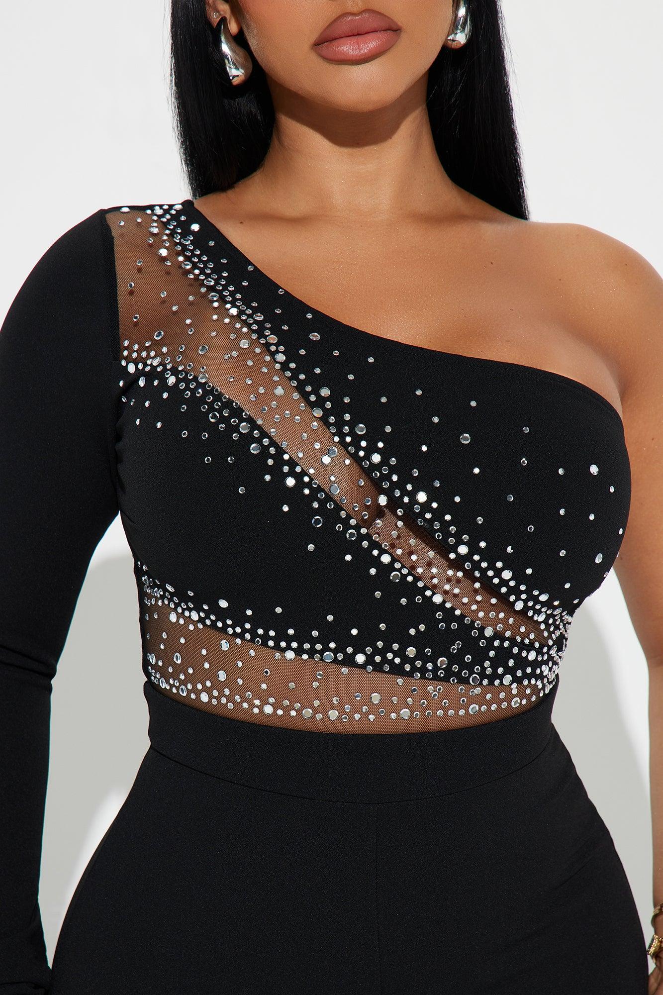 Star Sign Jumpsuit - Black Product Image