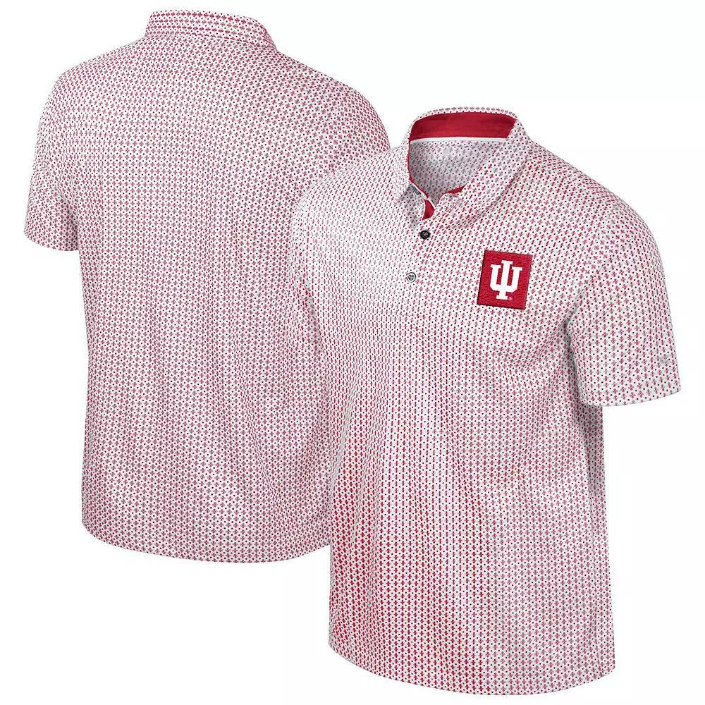 Men's Colosseum Crimson Indiana Hoosiers Big & Tall Marty Rival Polo, Size: 3XLT, Red Product Image
