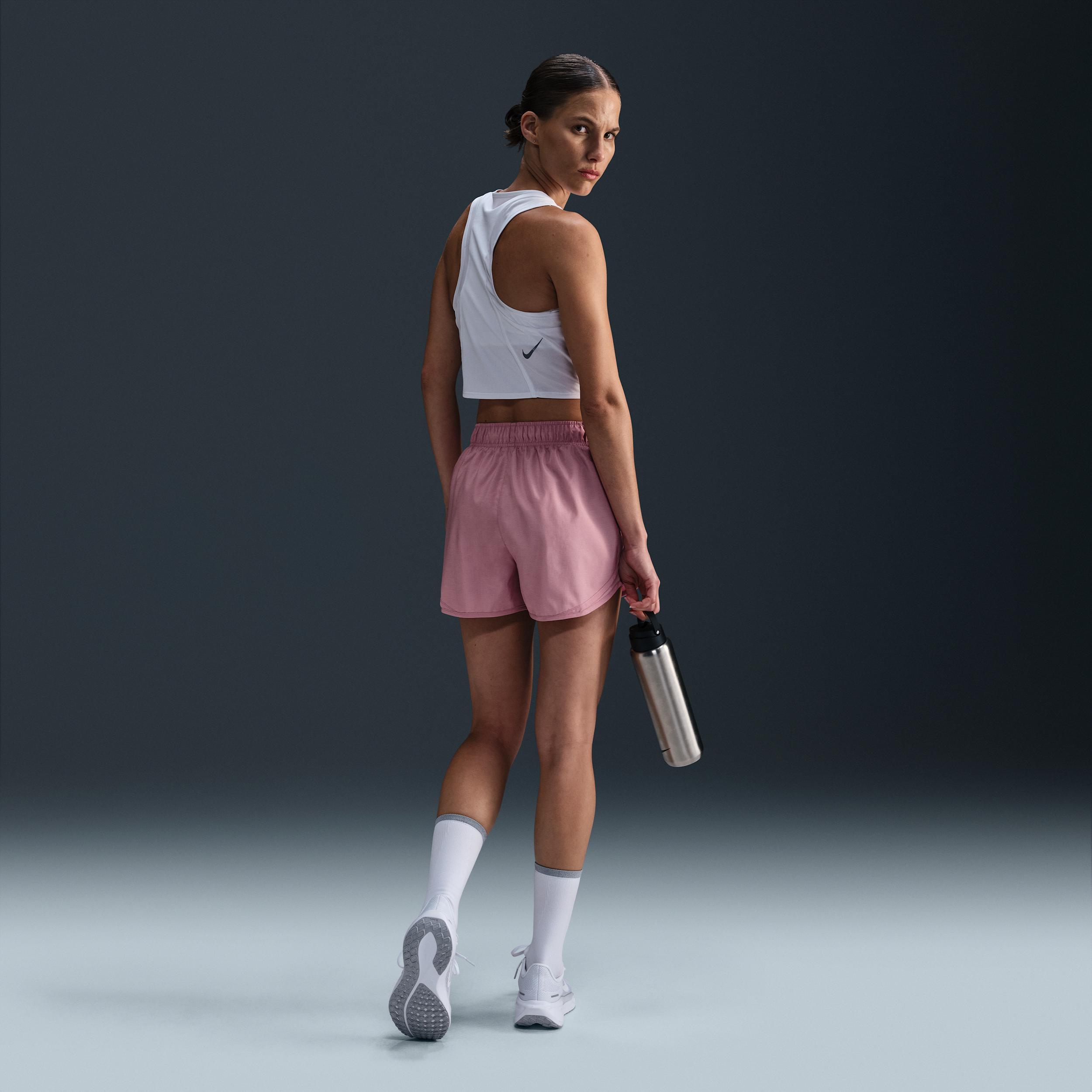 Women's Nike Tempo Dri-FIT Mid-Rise 3-in. Running Shorts, Size: Medium, Elemental Pink Product Image