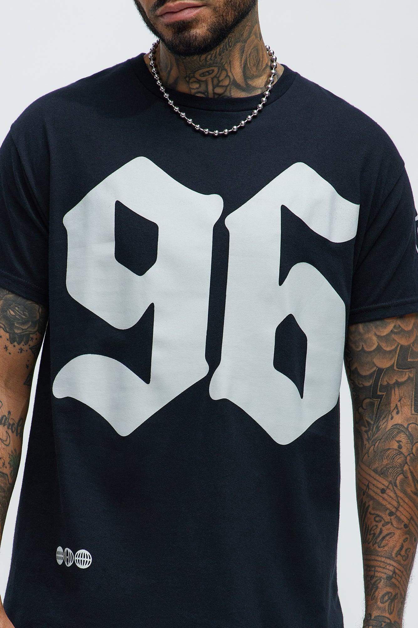 96 Globe Skull Short Sleeve Tee - Black Product Image
