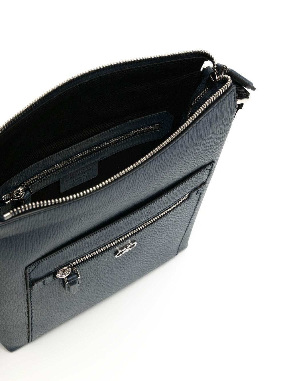 Gancini leather crossbody bag Product Image