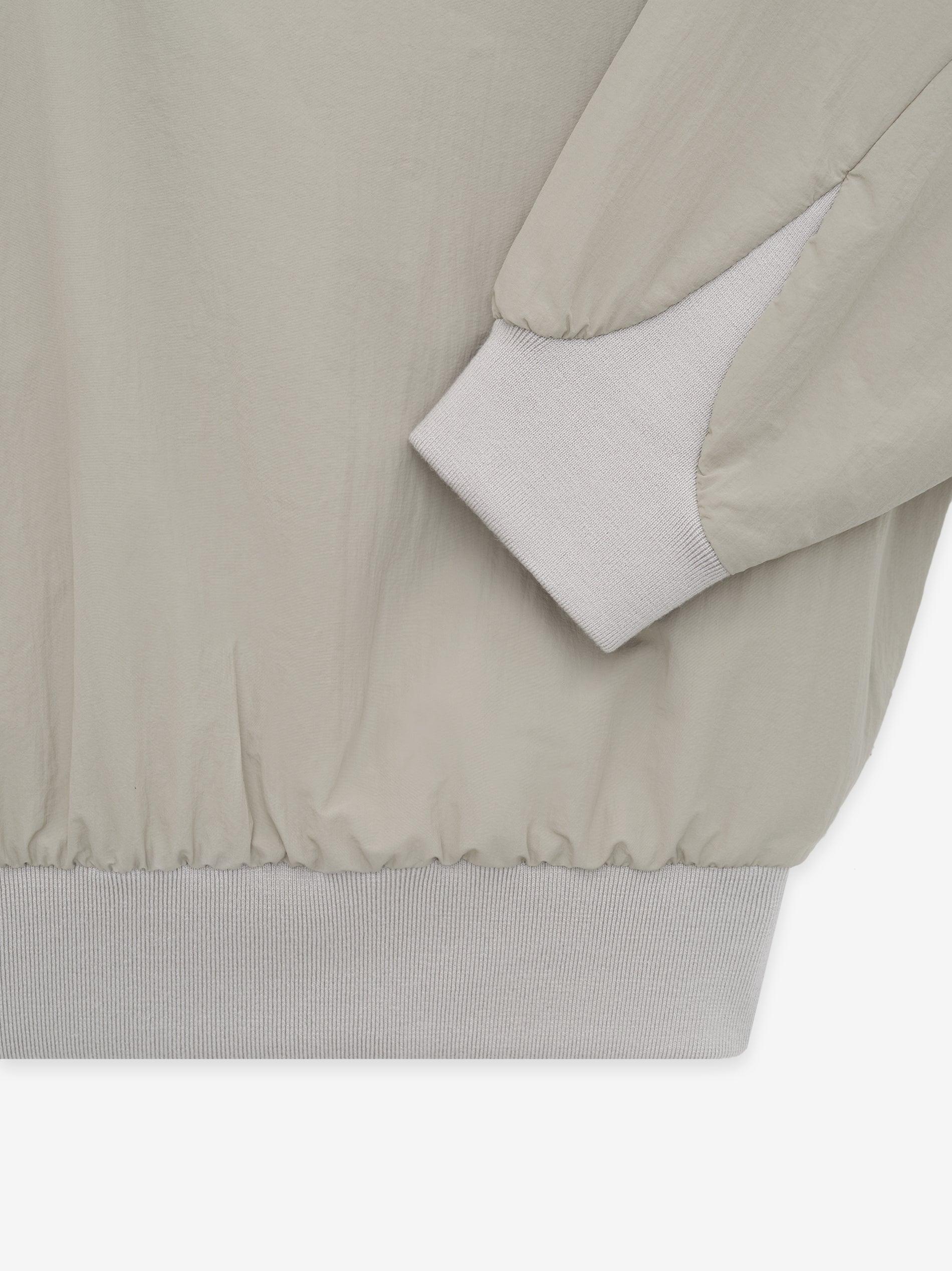 Washed Nylon Half Zip Track Jacket Male Product Image