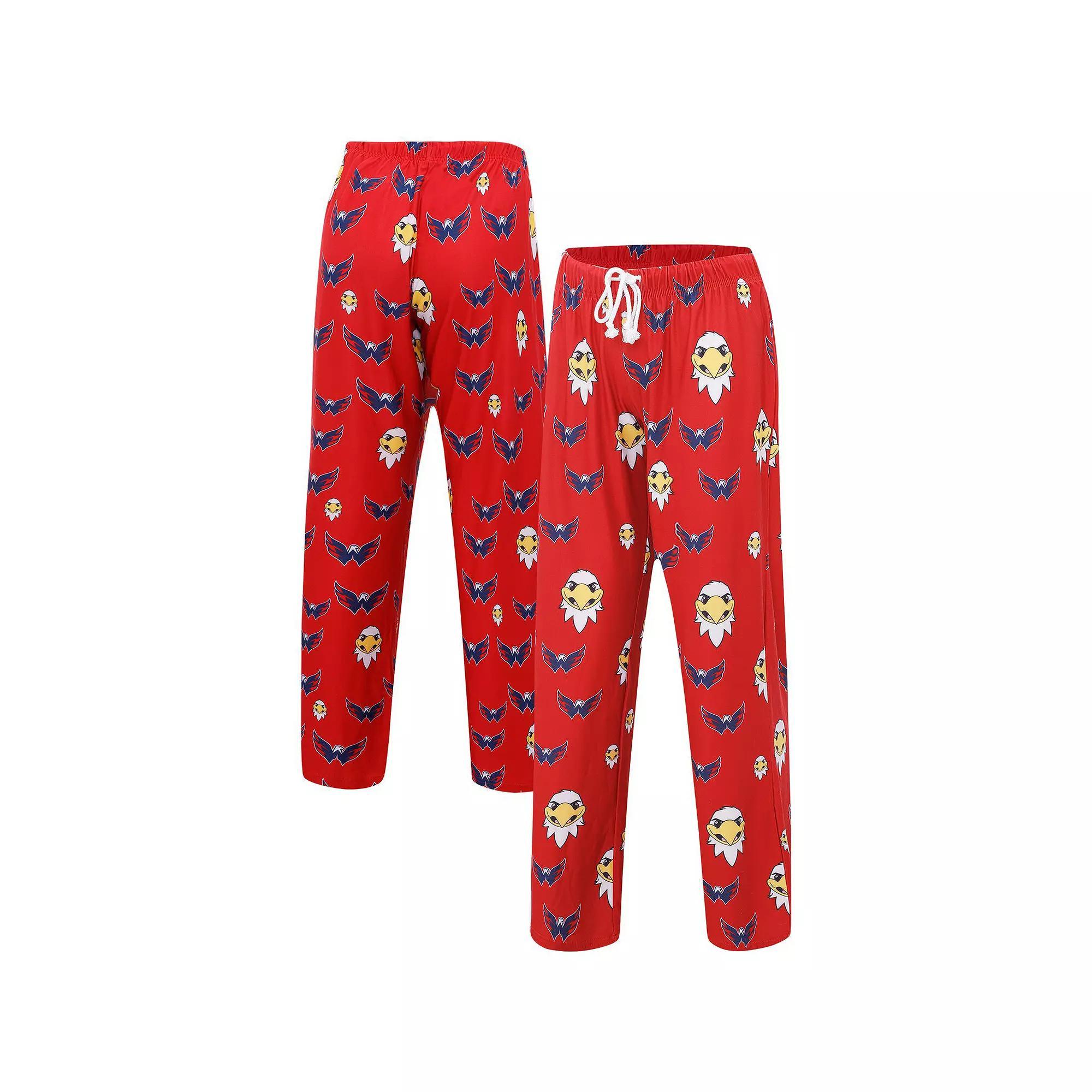 Women's Concepts Sport Red Washington Capitals Gauge Allover Print Knit Sleep Pants, Size: Medium Product Image