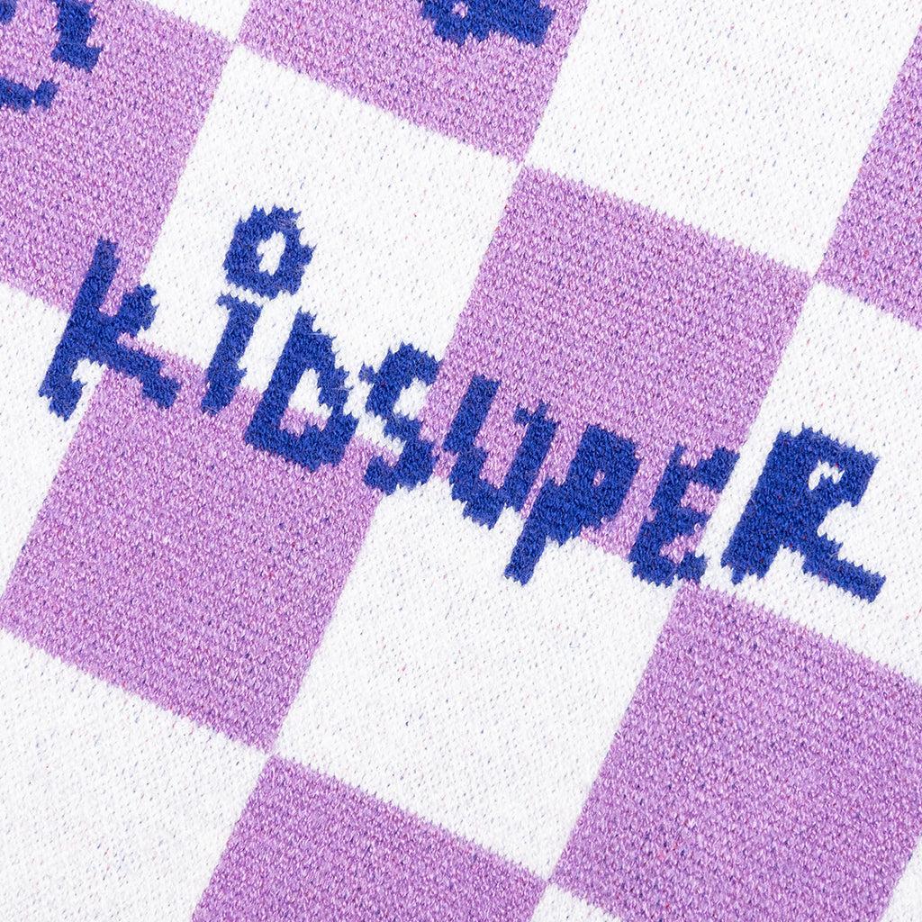 Checkered Soccer Sweater - Purple Male Product Image