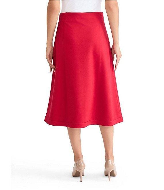 MISOOK Luxe Stretch Ponte A-Line Midi Skirt Product Image