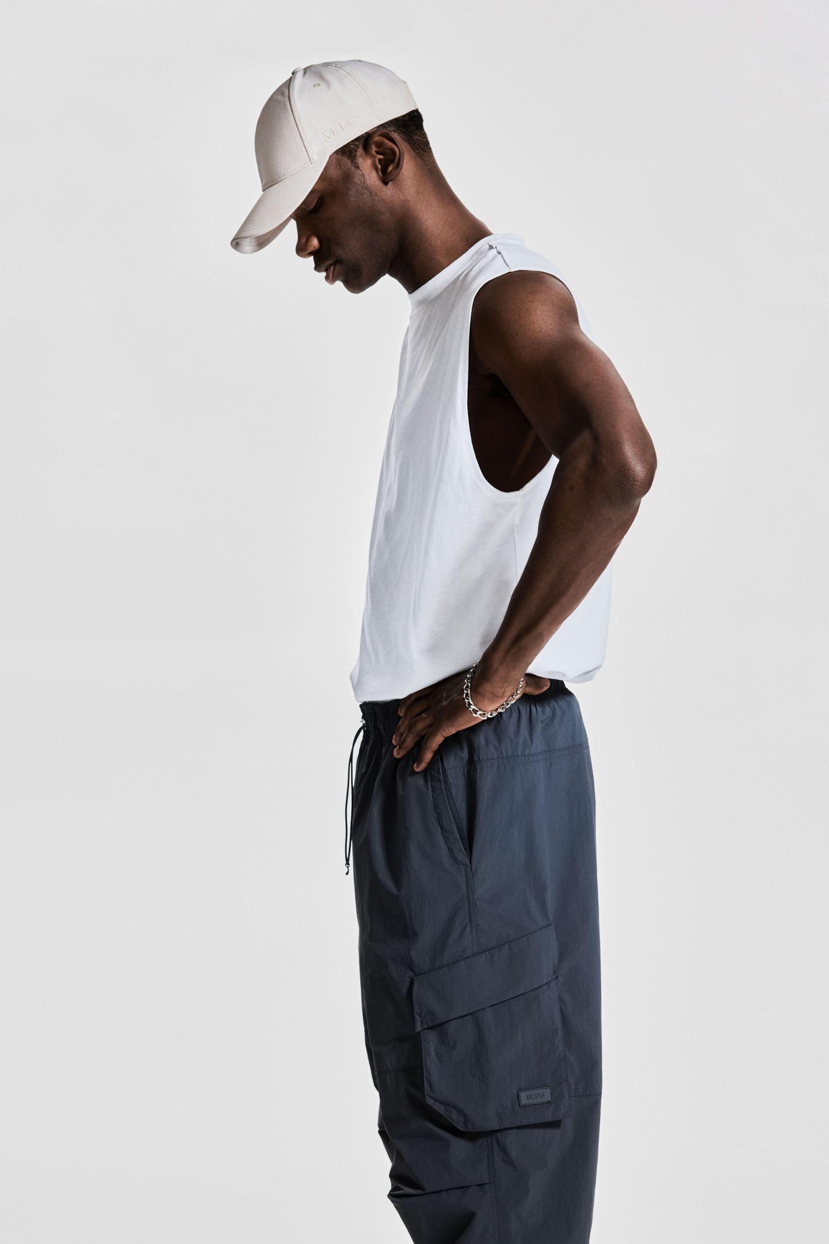 Loose Fit Parachute Cargo Pants Product Image