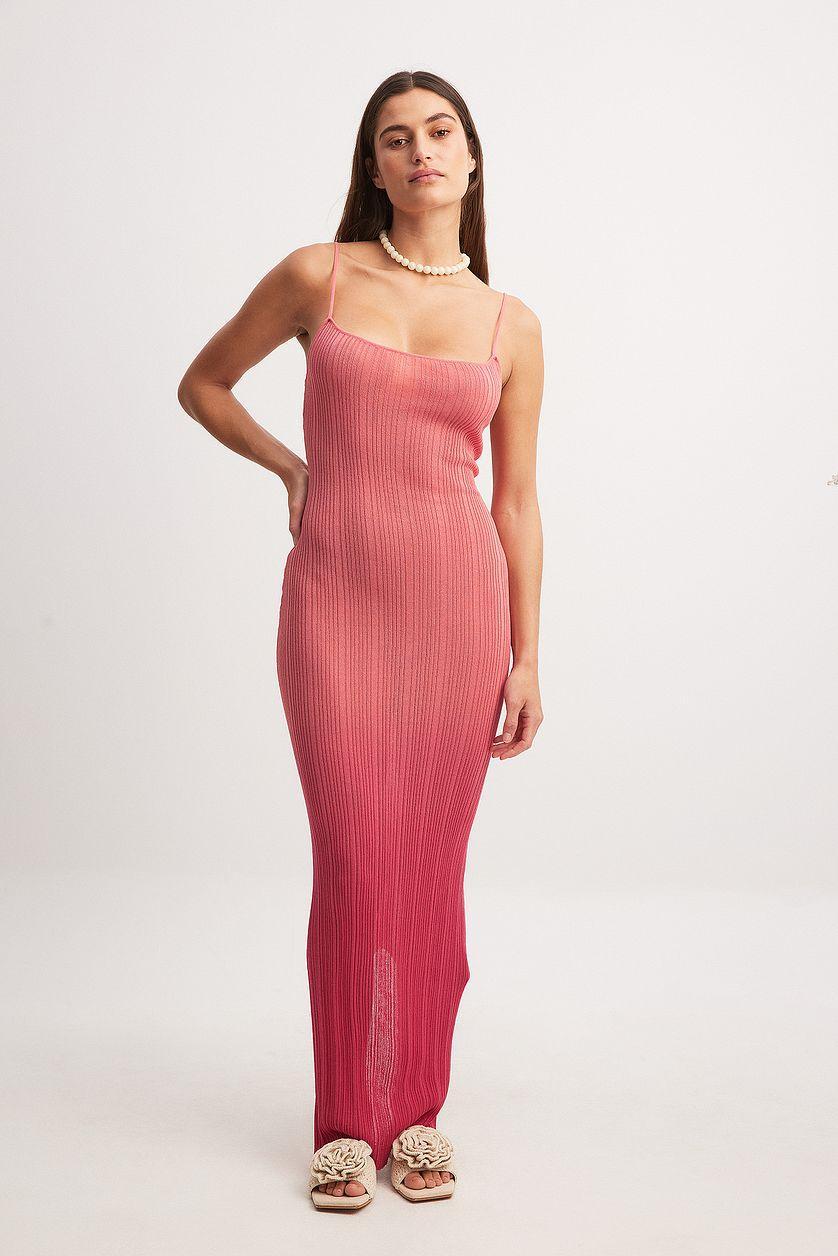 Knitted Ombre Maxi Dress Product Image