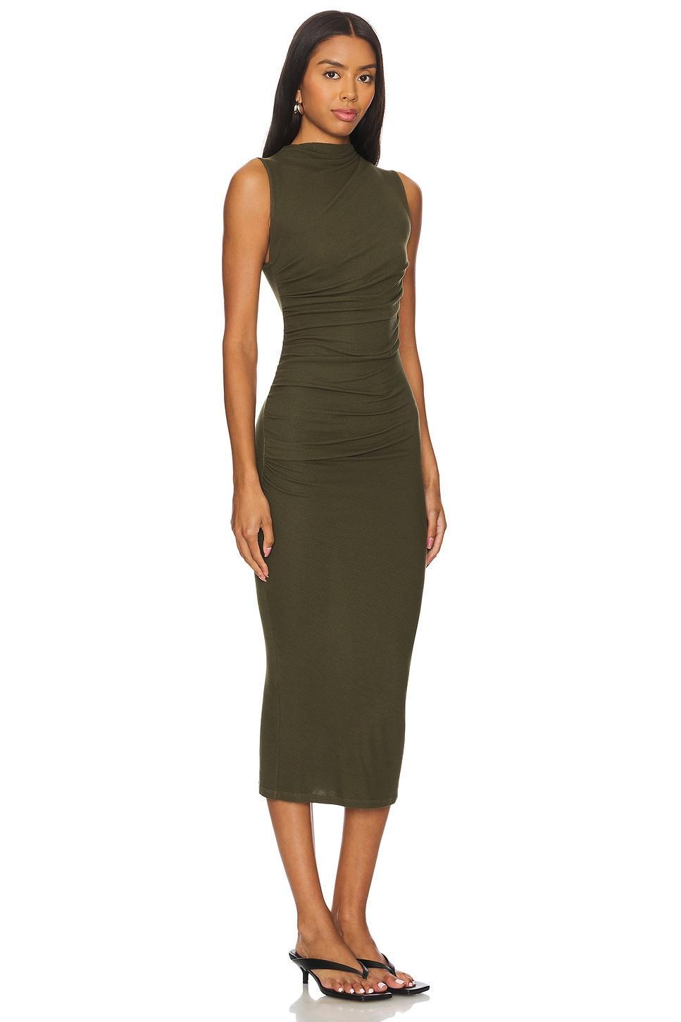 Silk Knit Sleeveless Twist Midi Dress Enza Costa Product Image
