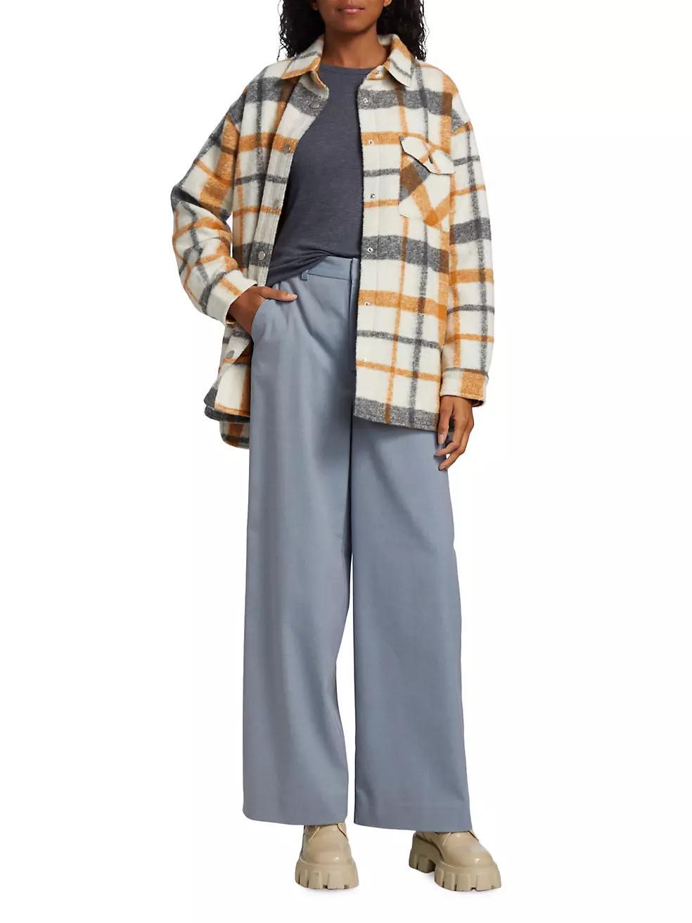 Plaid Fleece Jacket Product Image