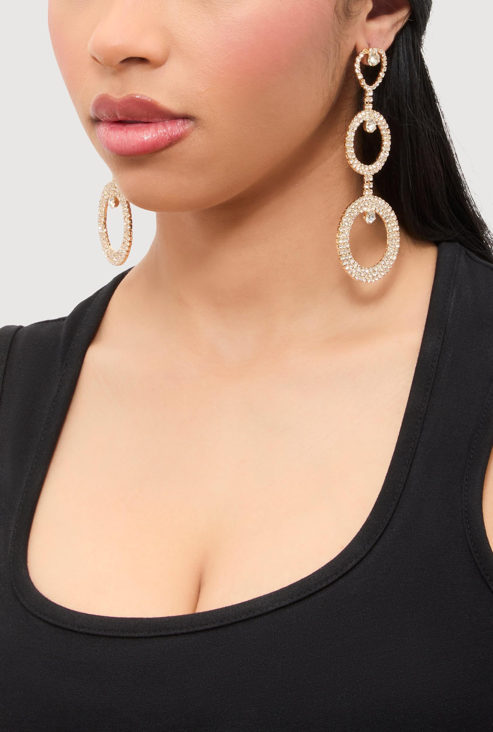 Cubic Zirconia Layered Butterfly Necklace and Stud Earrings Female Product Image