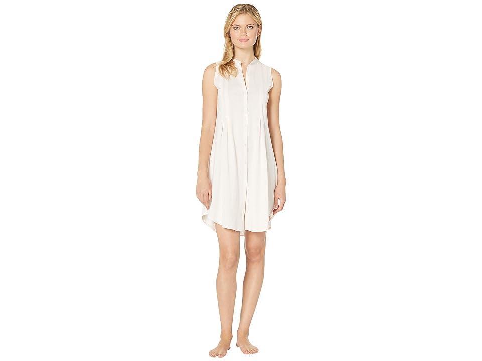 Hanro Cotton Deluxe Button Front Tank Gown Product Image