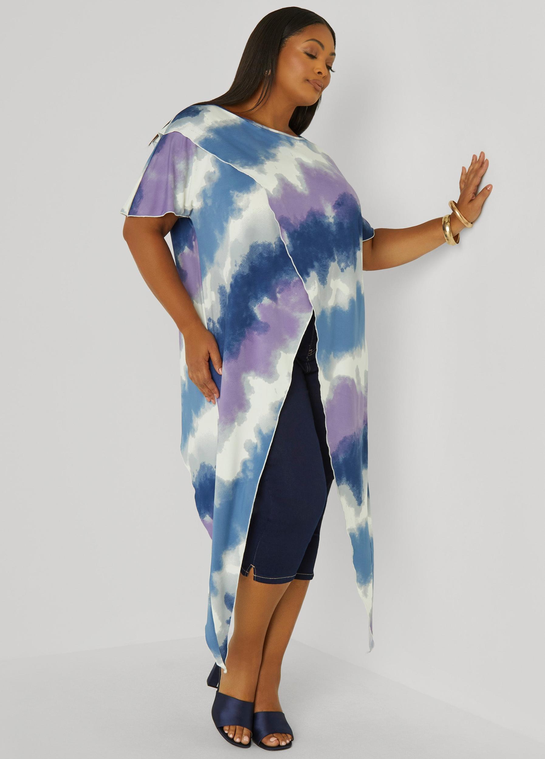 Tie Dyed Crisscross Top Product Image
