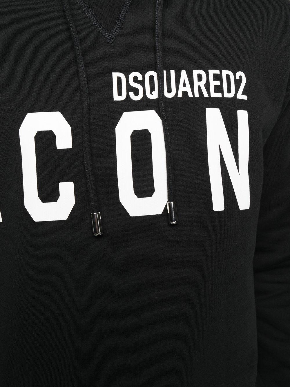 logo-print cotton hoodie Product Image