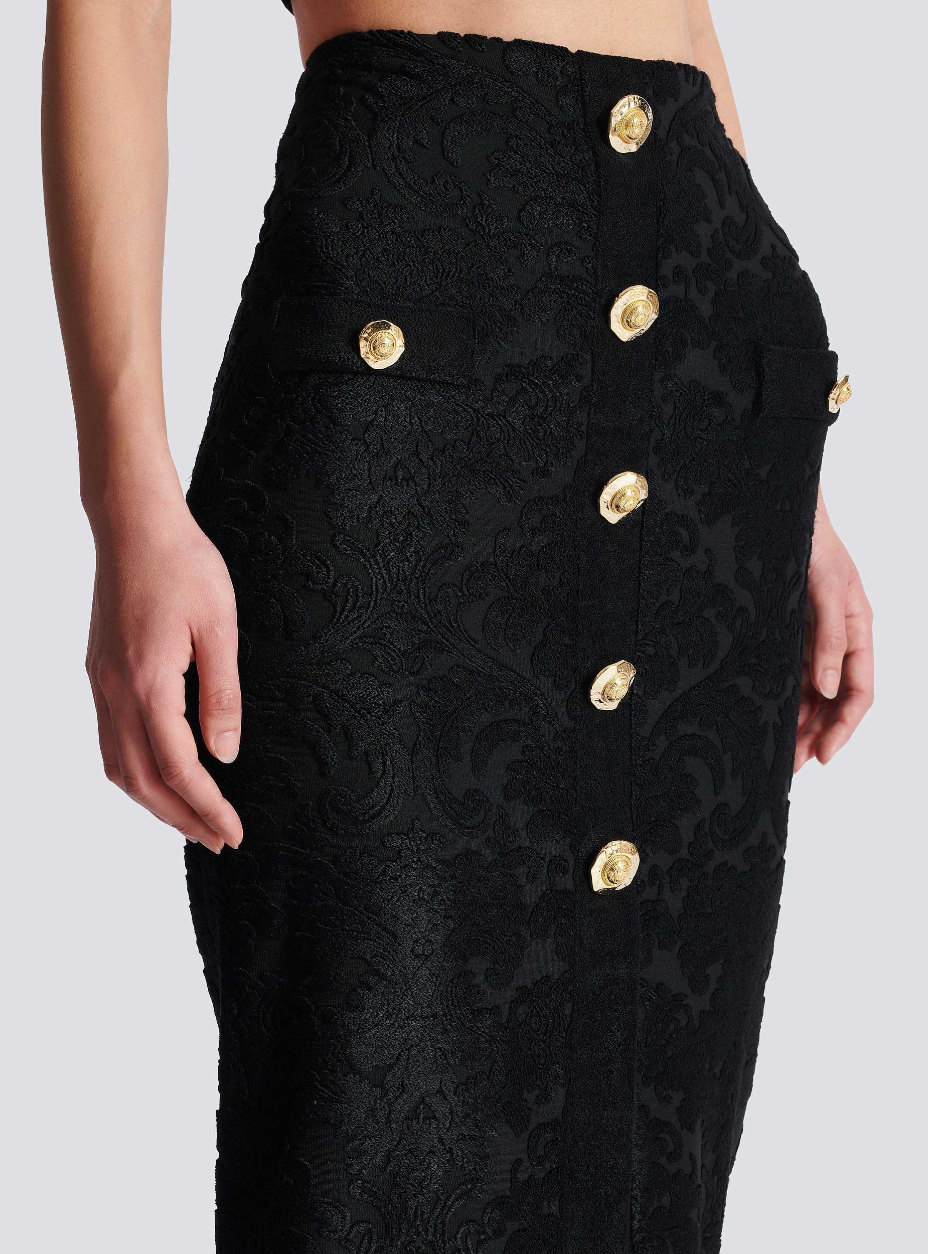 Baroque pattern midi skirt Product Image