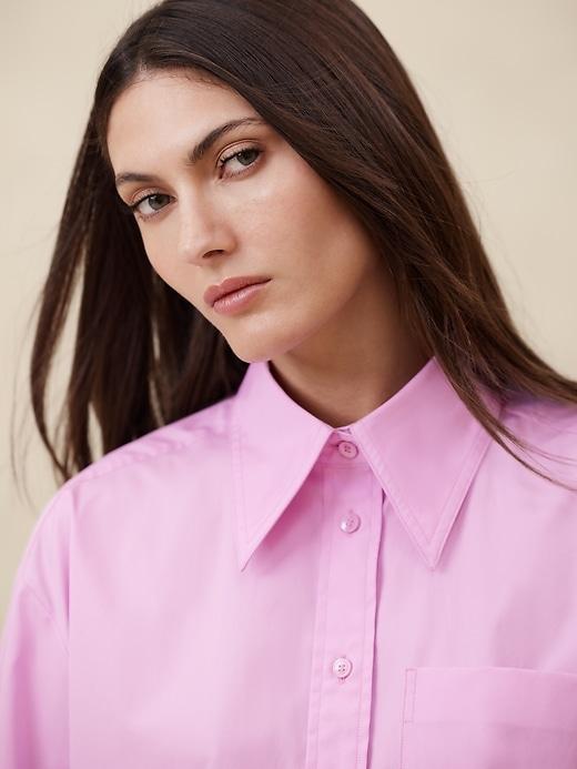 The Boxy Crop Shirt Product Image