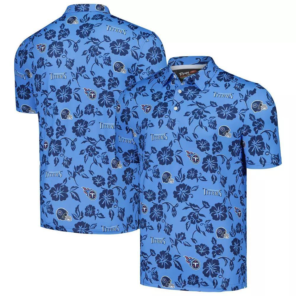 Men's Reyn Spooner Light Blue Tennessee Titans Pua Performance Polo, Size: Small Product Image