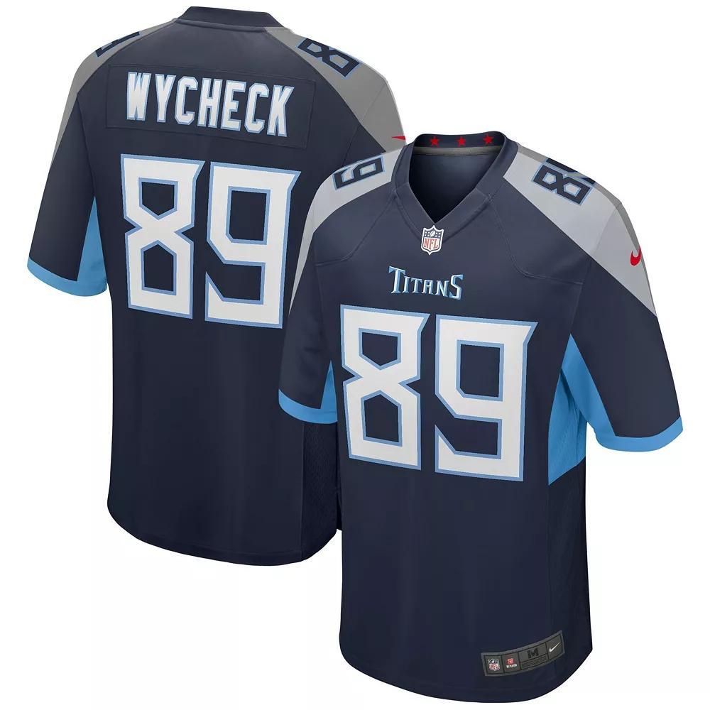 Men's Nike Frank Wycheck Navy Tennessee Titans Game Retired Player Jersey, Size: 2XL, Blue Product Image