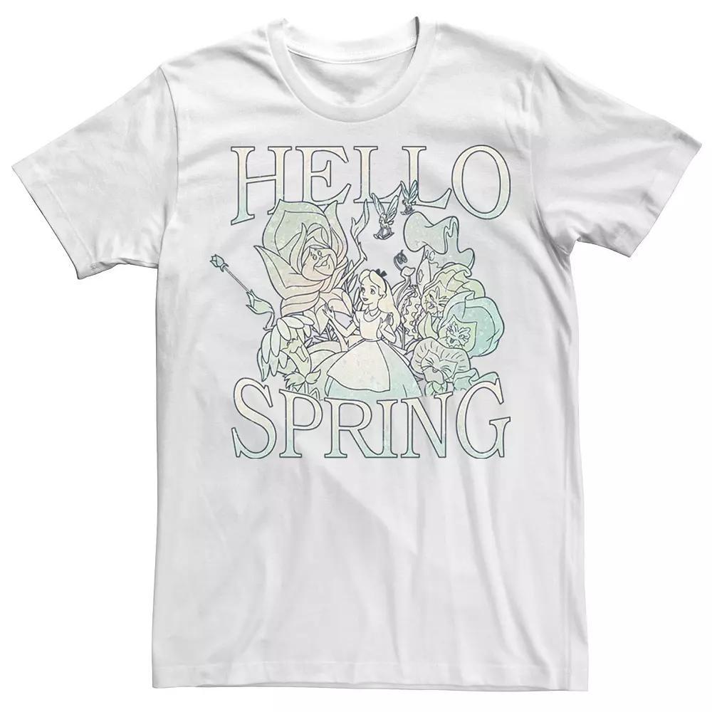 Disney's Alice In Wonderland Men's Hello Spring Tee, Size: Small, White Product Image