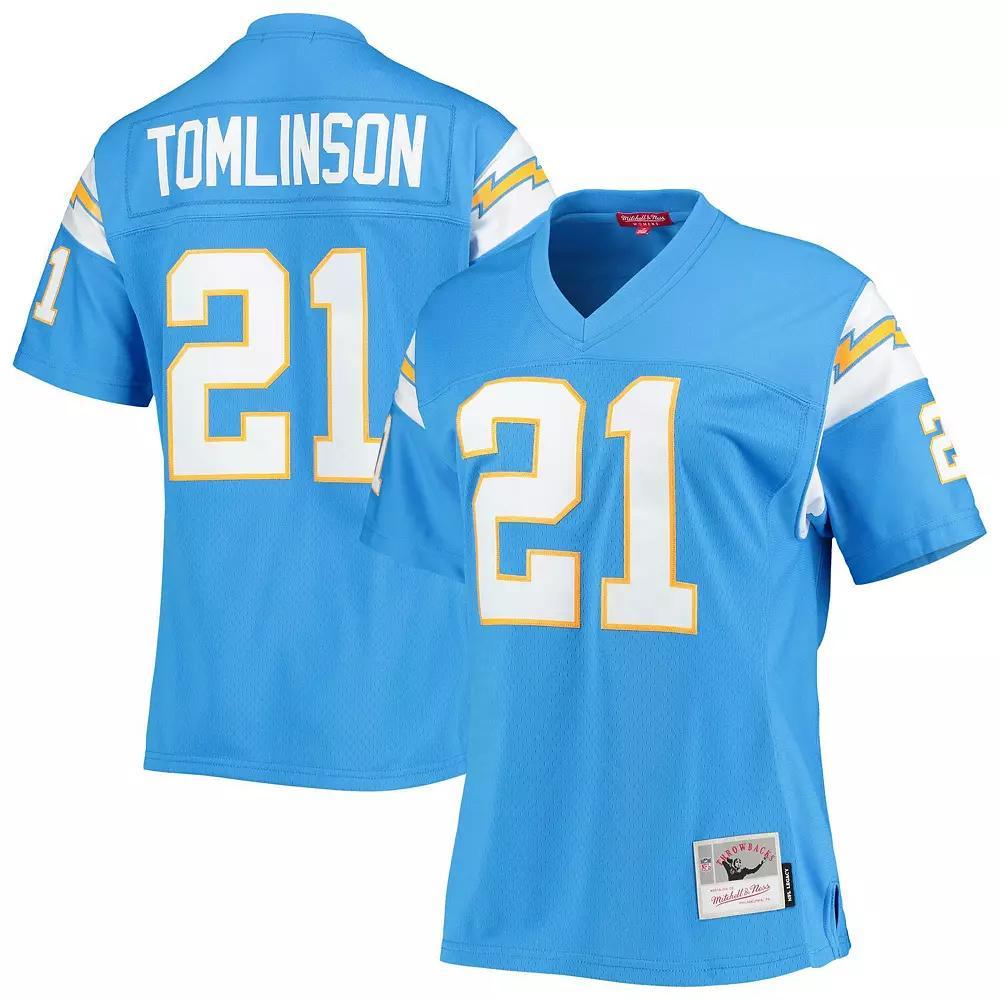 Women's Mitchell & Ness LaDainian Tomlinson Powder Blue Los Angeles Chargers Legacy Replica Player Jersey, Size: XL, Light Product Image