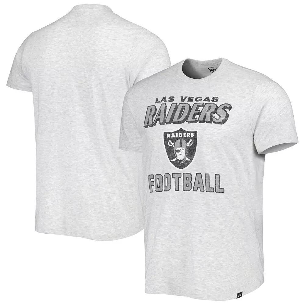 Men's '47 Heathered Gray Las Vegas Raiders Dozer Franklin Lightweight T-Shirt, Size: 3XL, Lvr Grey Product Image