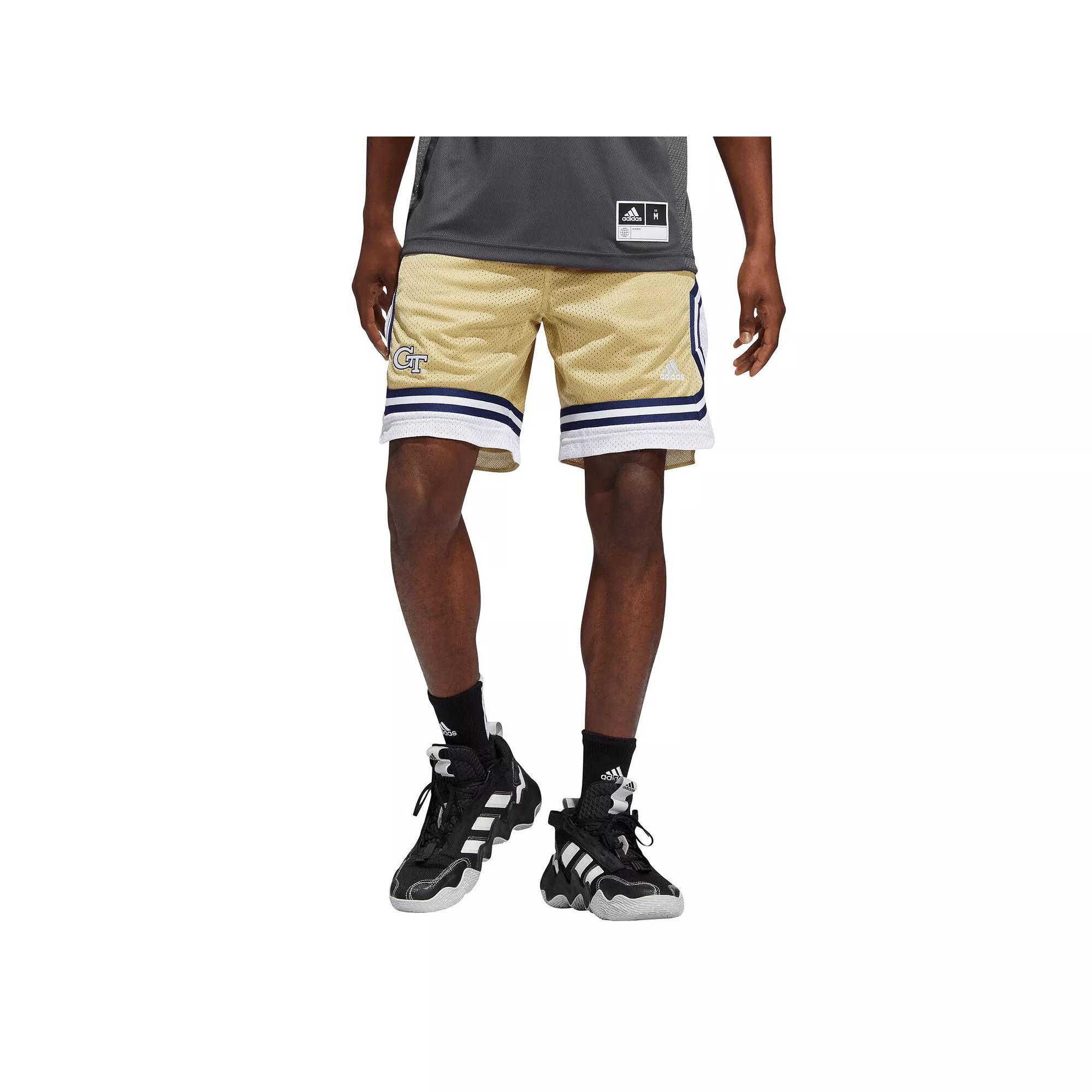 Men's adidas Gold Georgia Tech Yellow Jackets Swingman AEROREADY Basketball Shorts, Size: Small Product Image