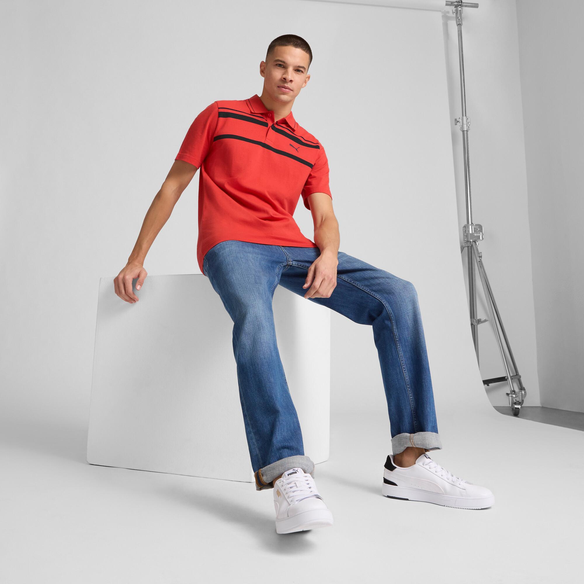 PUMA ESS ELEVATED Men's Polo Shirt Product Image