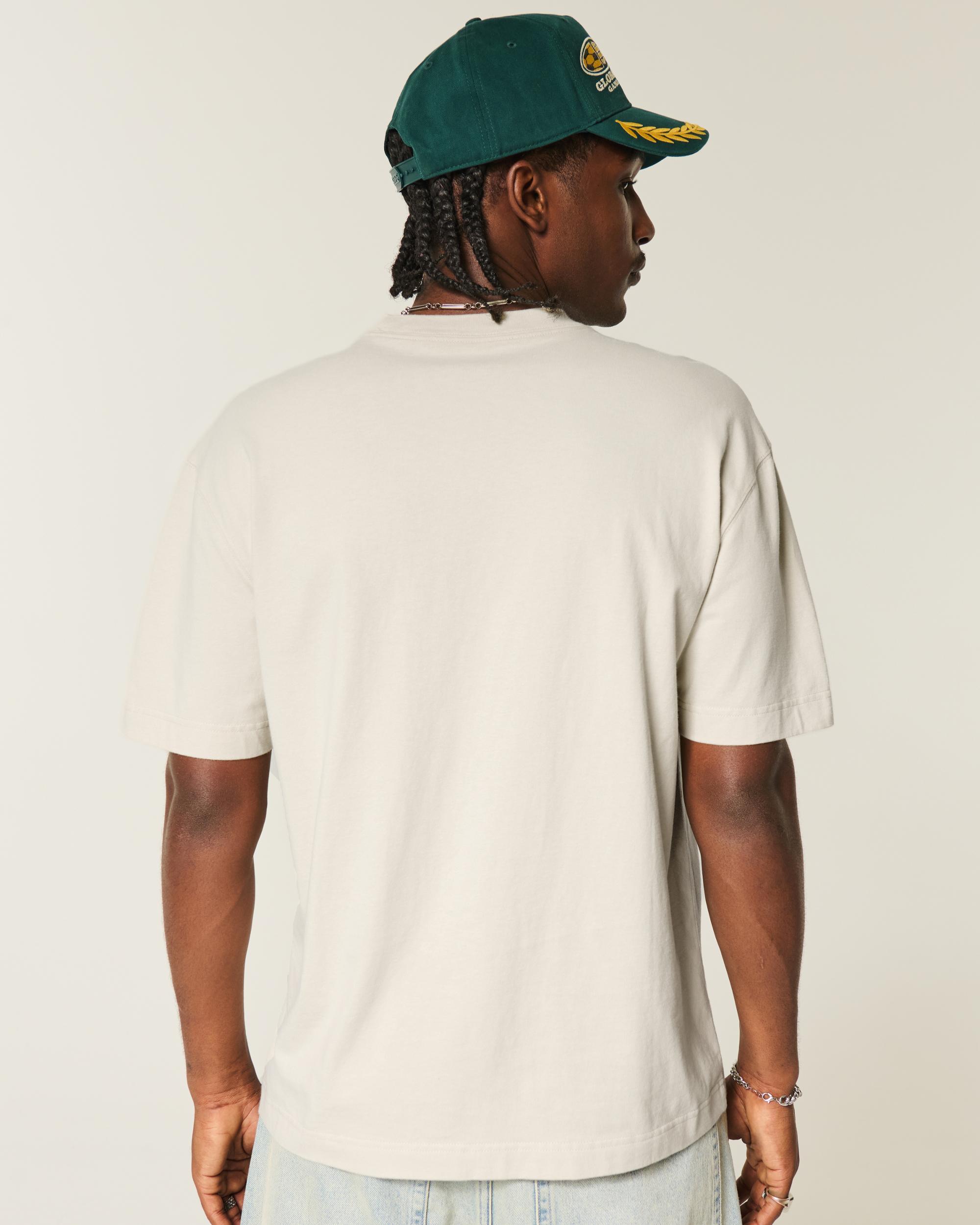 Boxy Heavyweight Camo Crew T-Shirt Product Image