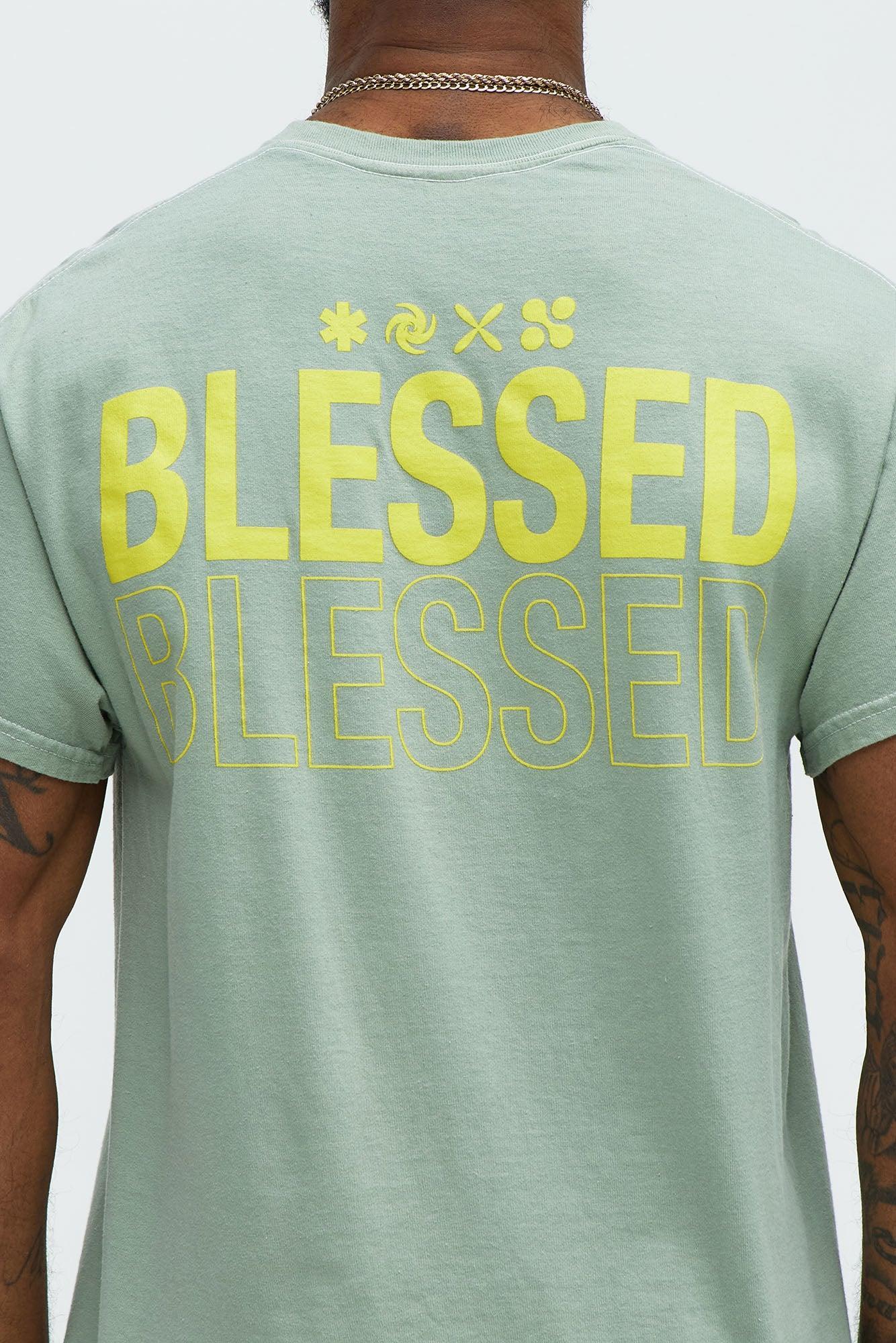 Always Blessed Short Sleeve Tee - Green Product Image