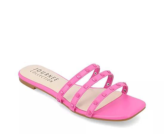 Journee Camarie Women's Embellished Strappy Sandal, Size: 8.5, Beige Product Image