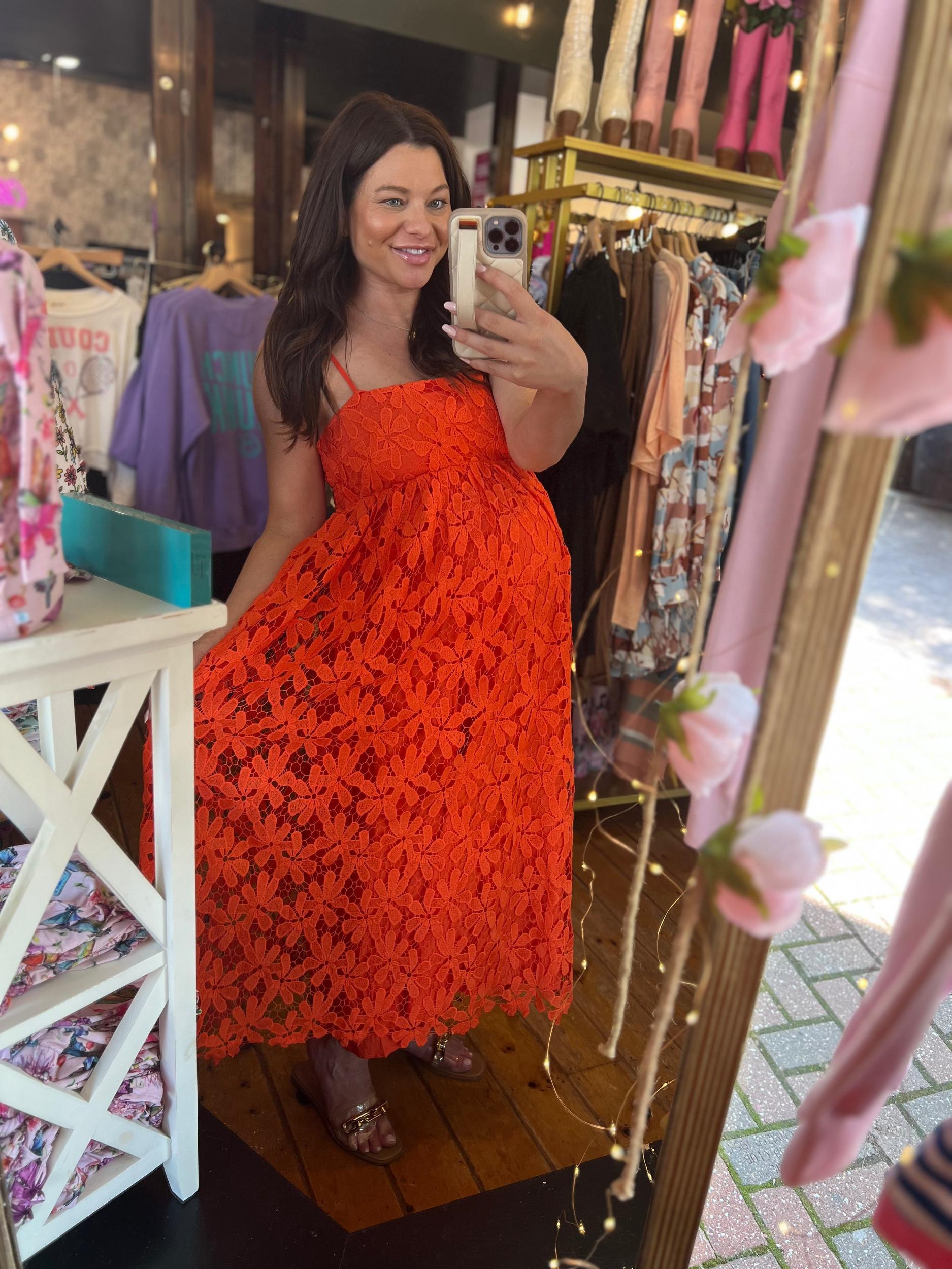 Tiana Lace Midi Dress Product Image